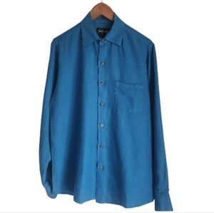 Joe Bananas Blue Button-Up Long Sleeve Shirt Sz S
